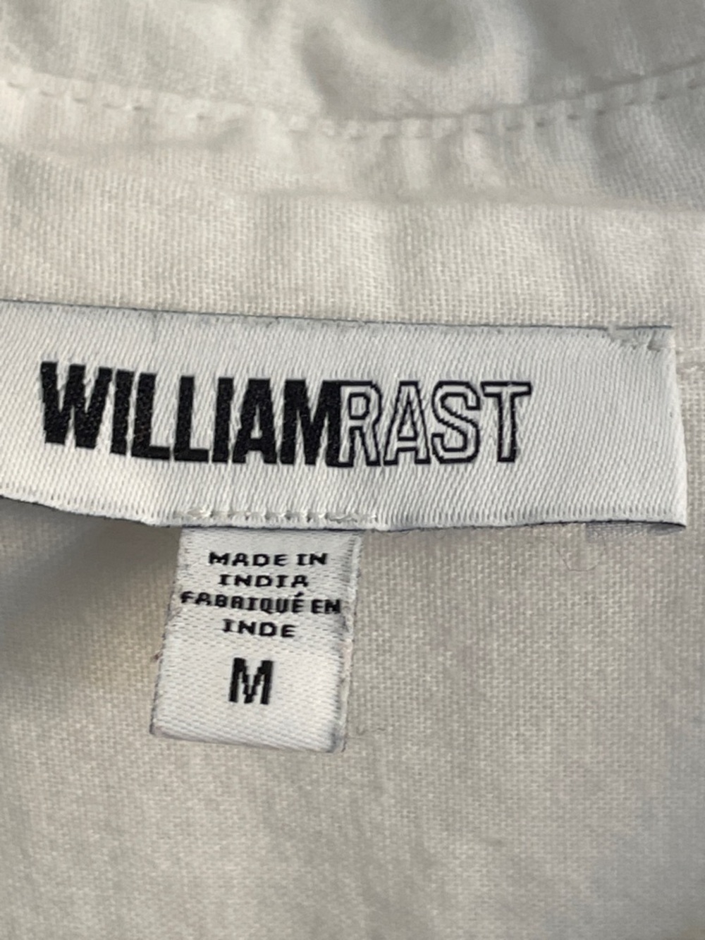 William Rast White Button-Down Short Sleeve Shirt - Picture 5 of 6